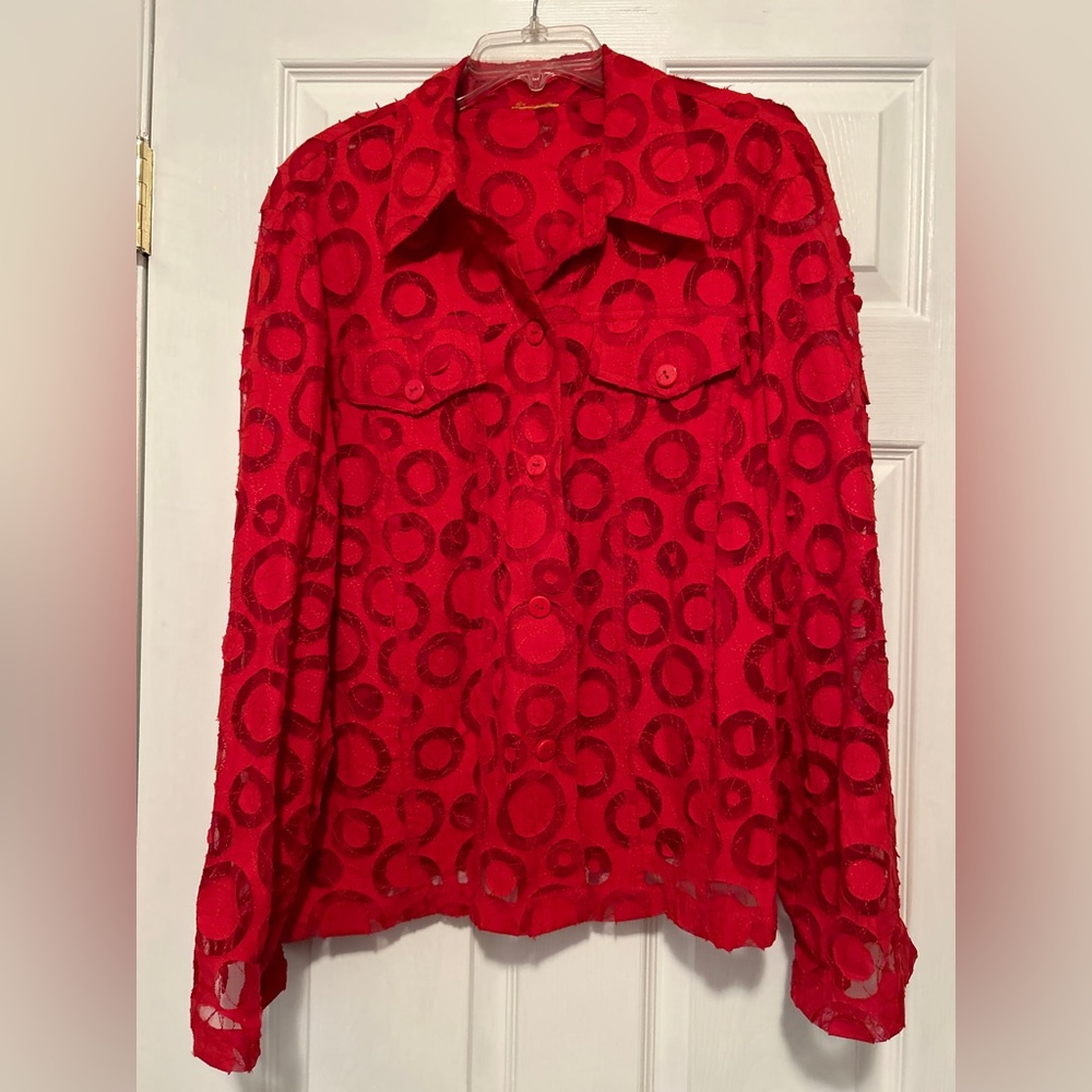 Women’s semi sheer jacket